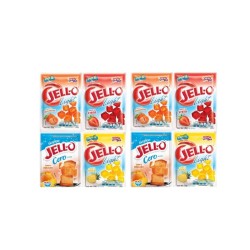 Gelatina Jello 25g, rinden 1 litro (paquete de 8 unidades)