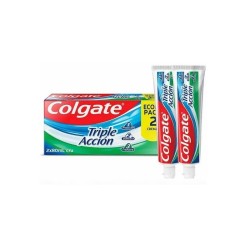 Pasta Dental Colgate Triple Acción Familiar Menta Original con Fluoruro 2 x 80 ml