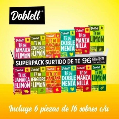 Té Doblett 16 bolsas de 1.2g C/U (2 cajas)