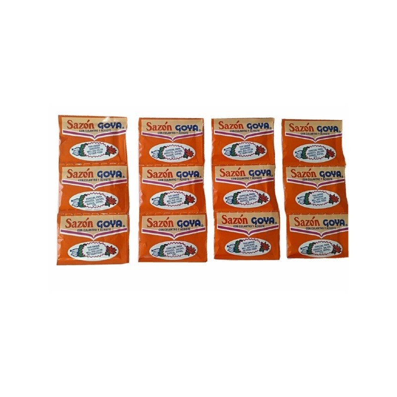 Sazón Goya con culantro y achiote (Pack de 12 unidades)