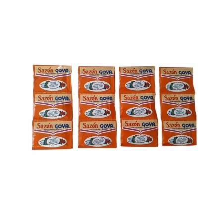 Sazón Goya con culantro y achiote (Pack de 12 unidades)