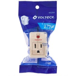 Adaptador con supresor de picos 270 joules, Volteck (Protector de voltaje 110V)