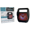 Bocina Bluetooth 3 Pulgadas Gts-1533 Con Linterna Aux Usb Color Negro