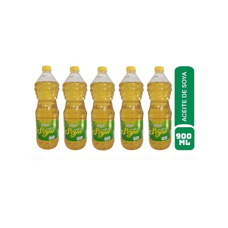 Aceite de Soya 900 ml (PACK 5 UNIDADES)