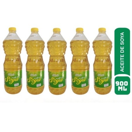 Aceite de Soya 900 ml (PACK 5 UNIDADES)