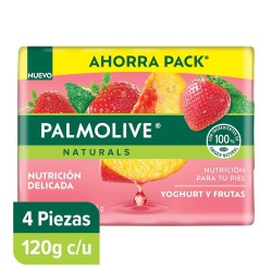 Jabón de tocador Palmolive Naturals 4 piezas con 120 g c/u
