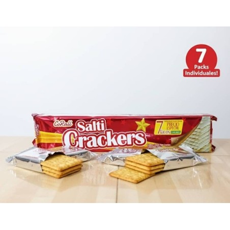 Corall Salti Crackers - Galletas saladas tipo cracker (7 paquetes individuales)