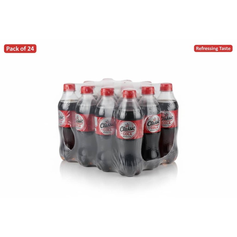 Caja de refresco Classic Cola - Pack de 24 Botellas (355 ml/12 oz cada una)