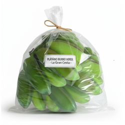 Plátano burro verde cinco manos (15-20 lb / 6.9-9.2 kg)